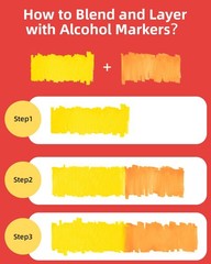 48 Colors Alcohol Markers Brush and Chisel Dual Tip, Coloring Art Markers Set…