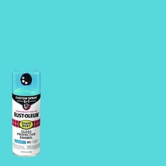 Rust-Oleum Stops Rust 5-in-1 Spray Paint, Gloss Maui Blue, 12 oz Aerosol Can