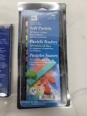 Faber Castell 4 Pitt Artist Pen Set Black India & LC 11 Basic Soft Pastels 884.