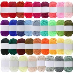 Acrylic Yarn Mini Skeins, 1200 Yards Soft Yarn for Crocheting & Knitting,