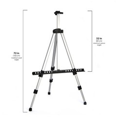 Portable Aluminum Alloy Artist Easel Tripod Stand for Painting Sketch Outdoor