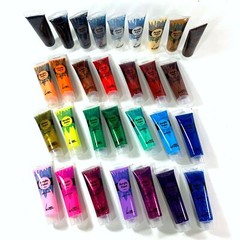 100ml Acrylic Paint Tubes Student Artist Quality Ass. Colours Glitter Art Paints