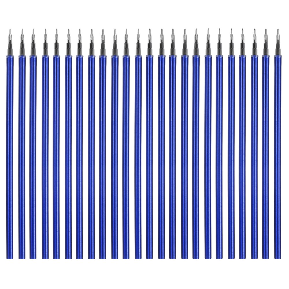 24Pack 0.5mm Gel Pen Refills for Coloring, Medium Point Pens Refills, Blue