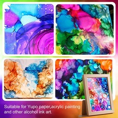 Alcohol Ink Set – 24 Vibrant Colors for Resin Art, Petri 24 Bottles x 10ml