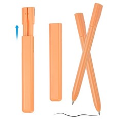 4 Pcs 0.5mm Rollerball Pens, Gel Ink Pens for Gift, Orange