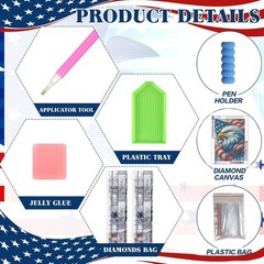 Patriotic Eagle Diamond Art Kits for Adults – Independence Day Diamond Painting