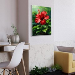 Paint by Numbers kit for Adults with Frame Flowers Paint by Numbers with Easel D