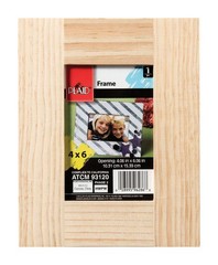 Plaid 96286 Natural Wood Rectangle Frame 7-3/4 Wx9-3/4 Lx0.45 H in. (Pack of 3)
