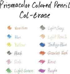 Prismacolor Col-Erase Erasable Colored Pencils, Adult Coloring, 24 Pack