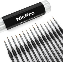 15 PCS Miniature Paint Brush Set – Fine Detail Brushes for Artists & Hobbies