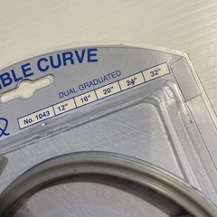 Alvin Truflex 24″ Flexible Curve No. 1043 Graduated drafting White Tape Measure