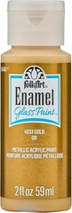 Multi-Surface 2 oz Metallic Gold Enamel Paint – Non-Toxic & Dishwasher Safe