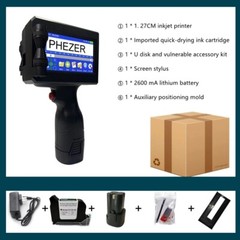 25.4mm QR Bar Batch Code Variable Date Number Hand Jet Thermal Inkjet Printer