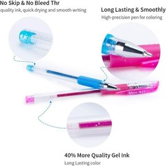24 Vibrant Glitter Gel Pens with Non-Toxic Ink – Perfect for Artistic Creations