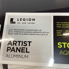 Lot of 5 Legion Stonehenge Aqua Coldpress Artist Panel Black 8×10