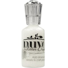 Nuvo Glitter Drops 1.1oz-White Blizzard