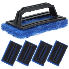 5Pcs Abrasive Scrub Pad With Grip Handle Silkscreen Printing Mesh