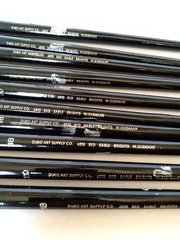 10 RED SABLE Artist Brushes |Comparable To GRUMBACHER 626-B