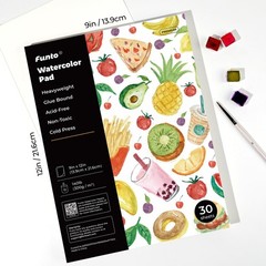 30 PCS Watercolor Paper Pads 9×12 Inch 140lb 300gsm Cold Pressed AcidFree