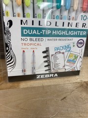 Zebra Mildliner, Dual Tip Highlighter 78301 Assorted Brand New