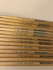 14 Student Artist Brushes 6 1200 Silver Faye Round Tip 12” Long Wood Handle New