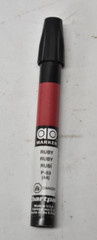 Lot of 6 ChartPak AD Markers Ruby Red Tri-Nib Fine Point Medium Weight P-83