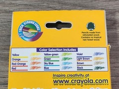 Binney & Smith Crayola Colored Pencils 12 Ct. Brighter Colors Made in Brazil