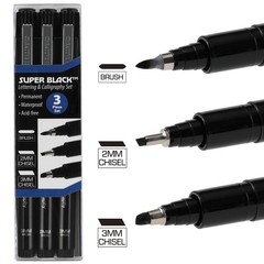Calligraphy & Fineliner Pen Set of 3 Lettering & Calligraphy Drawing – Super …