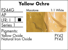 Oil Paint Yellow Ochre 37ml 1.25 oz Artist Professional Paint Tube Canvas Wood