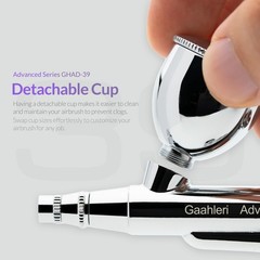 Gaahleri Airbrush Kit, Gun Dual-Action GHAD-39 0.35&0.5, Silver