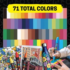 posca Paint Markers, 3M Fine Point Acrylic 1 Count (Pack of 15), Multicolor