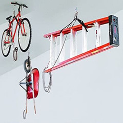 HARKEN – Bike Overhead Garage Storage Hoist, 10 ft Ceiling, 45 lb Max
