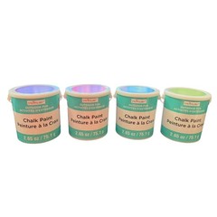 Creatology 4 Pails Of Chalk Paint Purple Pink Blue Green