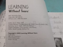 My Printing Book, Student Workbook, Age 6+, 1st Grade, Handwriting Without Tears