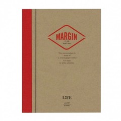 Life Margin Plain Notebook [Bound On Side]: 3-1/2 in. x 5 in. Tan/Red Cover, Bla