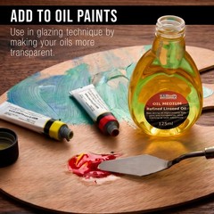 U.S. Art Supply Refined Linseed Oil, 125ml