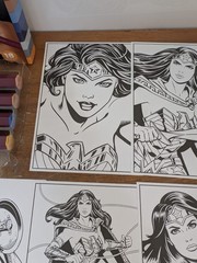 Spectrum Noir “Fan Art Like a Pro” Art Kit featuring Wonder Woman 1 Used Kit