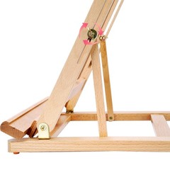 Wooden Adjustable Table Easel Beech Wood Construction Painting Art Draw Display