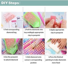 Vintage Diamond Painting Kit Full Drill Wall Art Decoration Canvas Set