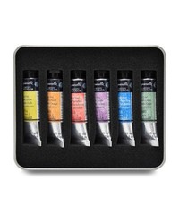 French Artists’ Watercolor Set, 10ml Tubes, 6-Color Iridescent Introduction T…