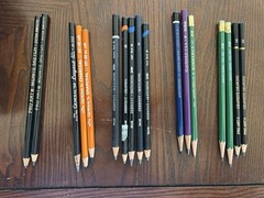 Lot Used Vintage Artist Drawing Sketch Pencils Supplies General Pro Art DERWENT