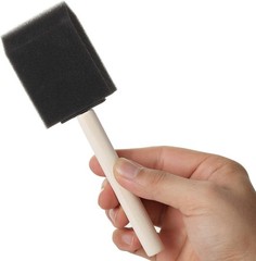 Foam Paint Brushes 2 Inch 16 Pack Sponge Brush Wood Handle DIY Craft Painting