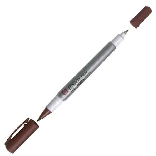 Sakura Identipen Marker Two Tip Fine/X-Fine Brown Writing School Home Invitation