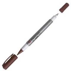 Sakura Identipen Marker Two Tip Fine/X-Fine Brown Writing School Home Invitation