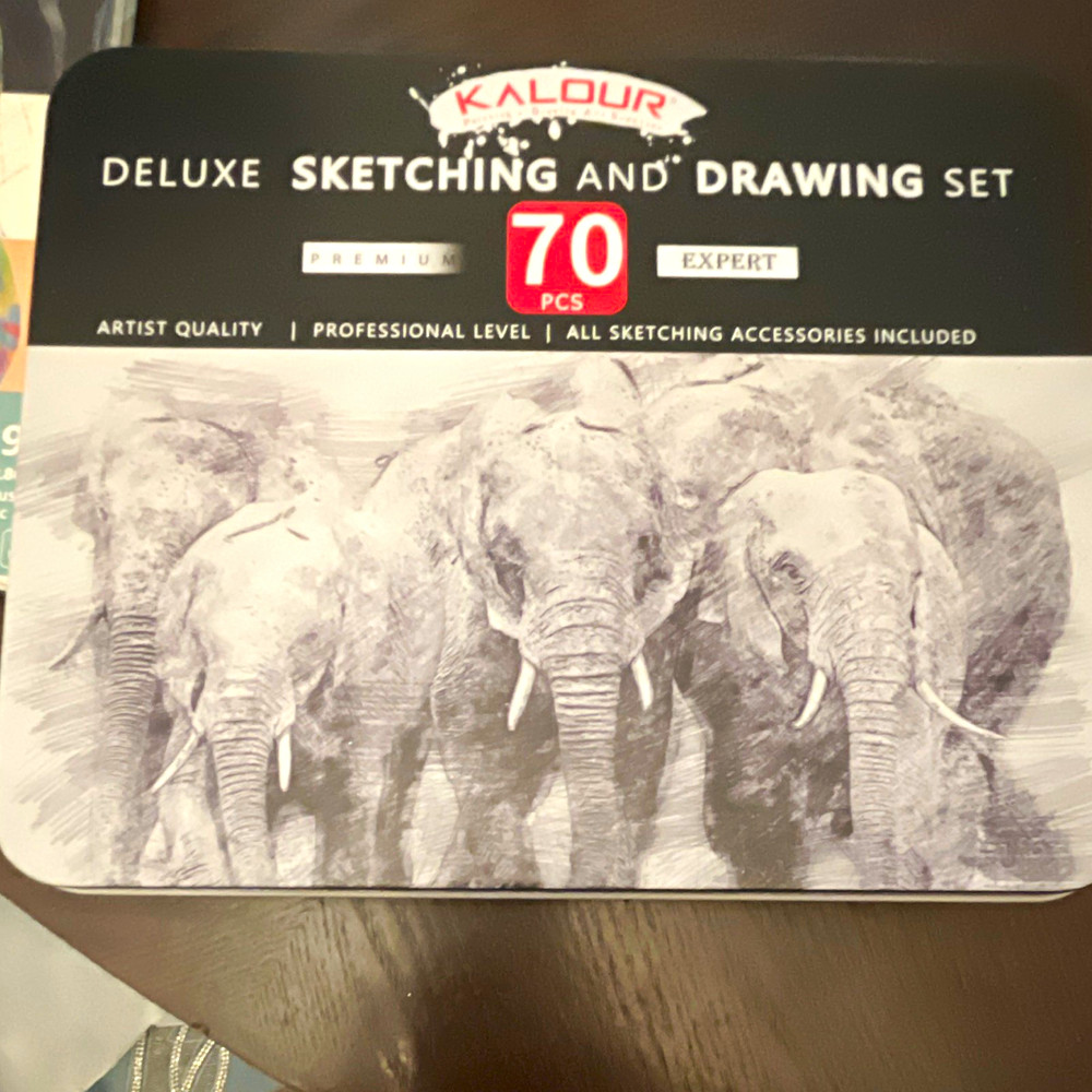 Kalour Deluxe Sketching & Drawing Art Set, 70 PCS
