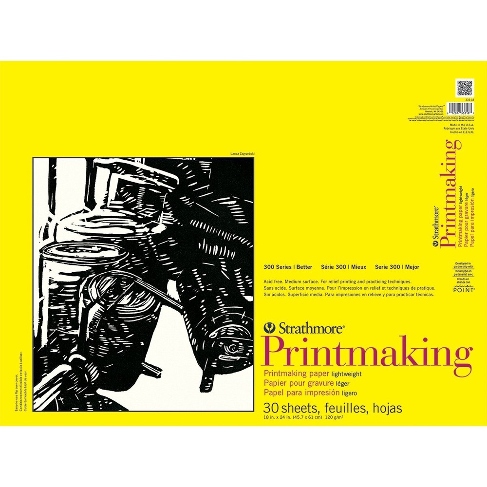 300 Series Lightweight Printmaking Pad, 18 by 24″, 30 Sheets