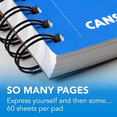Canson XL Series Mixed Media Pad, Side Wire, 7×10 inches, 60 Sheets –
