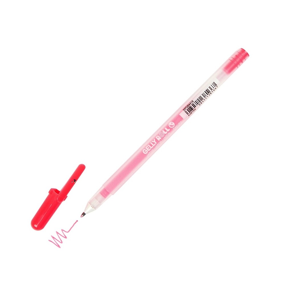 38166 Sakura Gelly Roll Moonlight Gel Pen, Fl Vermillion, 1.0mm, Box of 12