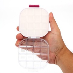 4Pcs 16 Wells Paint Storage Box Airtight Folding Painting Palette Red