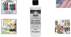 Multi-Surface Acrylic Paint, 8 oz – Non-Toxic Titanium White Masterpiece